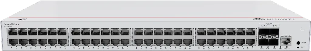 S310-48P4X. Switch Huawei eKit 48 puertos PoE+ 10/100/1000Base-T 4 Puertos 10 GE SFP+ capacidad de conmutación de 176 Gbit/s capacidad de reenvió de paquetes de 131 Mpps para capa de agregaci