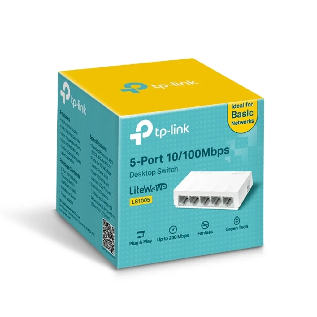 LS1005. Switch de escritorio de 5 puertos a 10/100Mbps