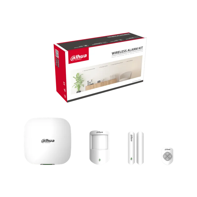 DHI-ART-ARC3000H-03-FW2-C. Kit Alarmas Inalámbrica Dahua Red/Wifi/3G/4G Inc Sensor Magnetico y Llavero